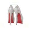 Women's Multi-color Suede Pumps/Closed Toe/Platform with Crystal #LDB03030199