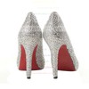 Women's Multi-color Suede Pumps/Closed Toe with Crystal #LDB03030207