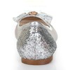 Women's Silver Suede Closed Toe/Flats with Sequin/Crystal/Others #LDB03030247