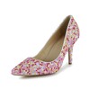 Women's Multi-color Patent Leather Closed Toe/Pumps with Imitation Pearl #LDB03030257