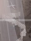 One-tier Ivory Cathedral Bridal Veils with Beading/Applique #LDB03010067
