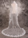 One-tier Ivory Cathedral Bridal Veils with Sequin/Applique #LDB03010075