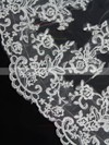 One-tier White/Ivory Cathedral Bridal Veils with Applique #LDB03010112