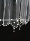 Two-tier Ivory/White Elbow Bridal Veils with Sequin/Faux Pearl #LDB03010118