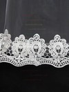 One-tier White/Ivory Chapel Bridal Veils with Lace #LDB03010121