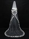 Four-tier White/Ivory Cathedral Bridal Veils with Applique #LDB03010155