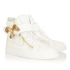 Women's White Real Leather Closed Toe with Zipper #LDB03030353