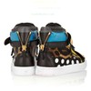 Women's Leopard Real Leather Closed Toe with Zipper/Lace-up/Velcro #LDB03030354