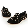 Women's Black Suede Closed Toe with Rivet #LDB03030387