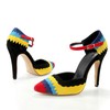 Women's Multi-color Suede Pumps with Buckle #LDB03030388