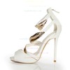 Women's White Real Leather Pumps with Zipper #LDB03030389
