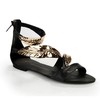 Women's Black Suede Sandals with Others #LDB03030399