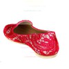 Women's Red Lace Flats #LDB03030404