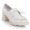 Women's White Real Leather Closed Toe with Lace-up #LDB03030450