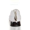 Women's White Real Leather Closed Toe with Hollow-out #LDB03030453