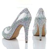 Women's  Suede Peep Toe with Rhinestone/Hollow-out #LDB03030464