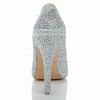 Women's  Real Leather Pumps with Crystal/Crystal Heel #LDB03030485