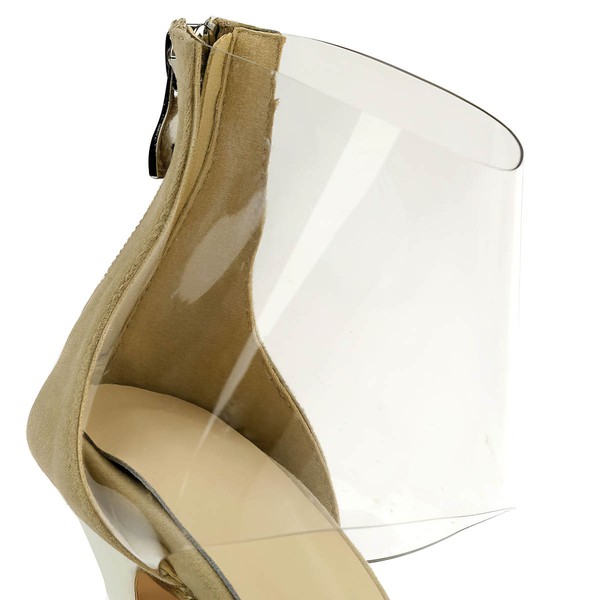 Women's  Patent Leather Pumps with Zipper #LDB03030493