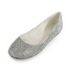 Women's  Patent Leather Flats with Crystal #LDB03030500