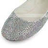 Women's  Patent Leather Flats with Crystal #LDB03030500