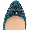 Women's Turquoise Suede Pumps with Rivet #LDB03030520