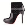 Women's Black Real Leather Pumps with Zipper/Lace-up/Split Joint #LDB03030524