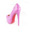 Women's Pink Patent Leather Pumps with Others #LDB03030532