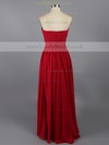 Discount Ankle-length Chiffon Ruffles Sweetheart Red Prom Dresses #LDB02014763