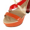 Women's Multi-color Patent Leather Pumps with Buckle/Zipper #LDB03030565