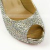 Women's Multi-color Real Leather Pumps with Crystal/Crystal Heel #LDB03030574