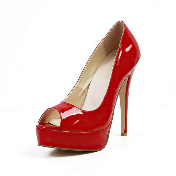 Women's Red Patent Leather Pumps