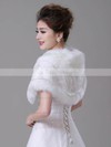 Faux Fur Sleeveless Wrap with Lace/Bow #LDB03040024