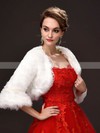 Faux Fur 3/4-Length Sleeve Wrap with Lace #LDB03040039