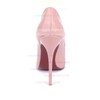 Women's Pale Pink Patent Leather Stiletto Heel Pumps #LDB03030673