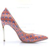 Women's Multi-color Leatherette Stiletto Heel Pumps #LDB03030688