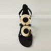 Women's Black Patent Leather Flat Heel Flats #LDB03030782