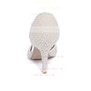 Women's White Patent Leather Stiletto Heel Pumps #LDB03030835