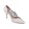 Women's White Patent Leather Stiletto Heel Pumps #LDB03030835