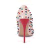 Women's Pale Pink Patent Leather Stiletto Heel Pumps #LDB03030850