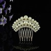 White Alloy Combs & Barrettes #LDB03020225