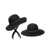Black Wool Bowler/Cloche Hat #LDB03100017