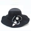 Black Wool Bowler/Cloche Hat #LDB03100031
