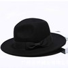 Black Wool Bowler/Cloche Hat #LDB03100036