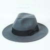 Black Wool Bowler/Cloche Hat #LDB03100036