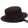 Black Wool Bowler/Cloche Hat #LDB03100037