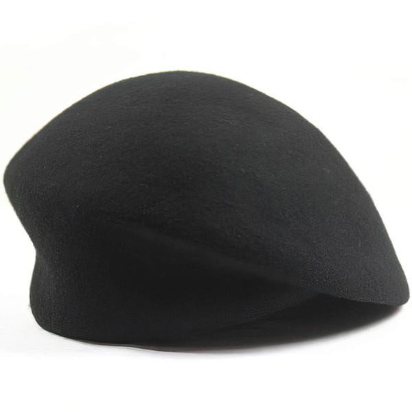 Black Wool Beret Hat