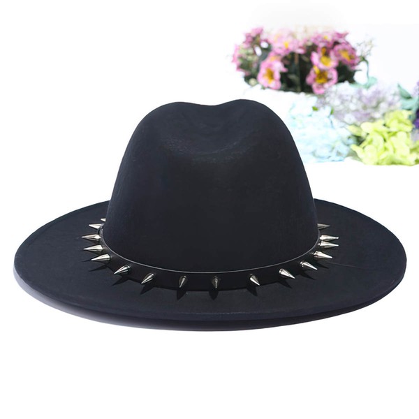 Black Wool Bowler/Cloche Hat #LDB03100047