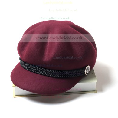 Black Wool Bowler/Cloche Hat #LDB03100052