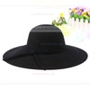 Black Wool Floppy Hat #LDB03100058