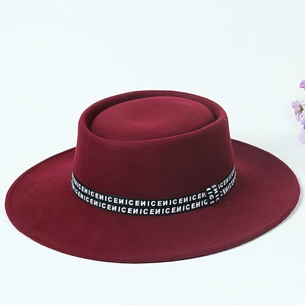 Black Wool Bowler/Cloche Hat #LDB03100059